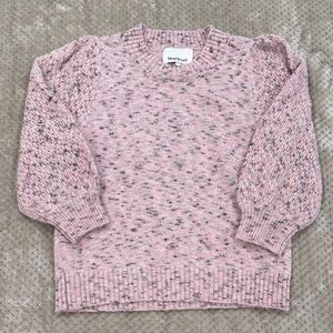 Heartloom Blush Speckled Crew Neck Sweater